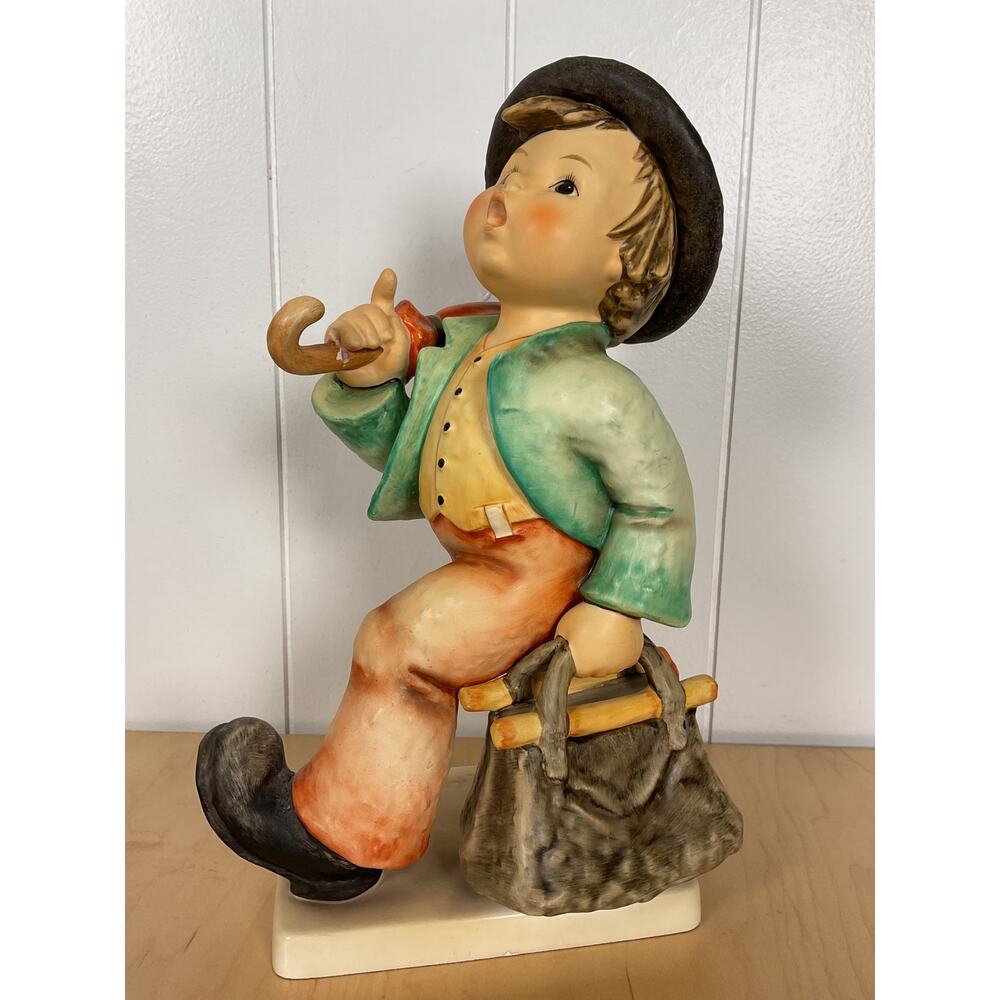 Goebel Hummel Merry Wanderer Boy Figurine 11" including base 7/III‎ marked